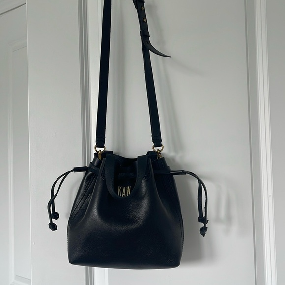 Madewell Small Drawstring transport Crossbody Leather Bag - Picture 2 of 7